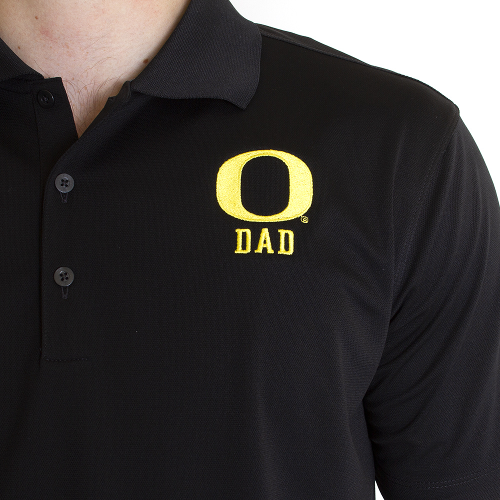 Classic Oregon O, Nike, Black, Polo, Performance/Dri-FIT, Men, Varsity, Dad, 745920